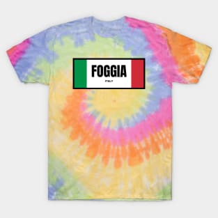 Foggia City in Italian Flag Colors T-Shirt